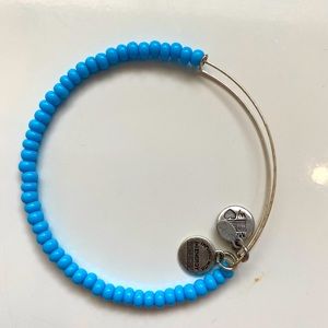 Alex & Ani light blue beaded bracelet
